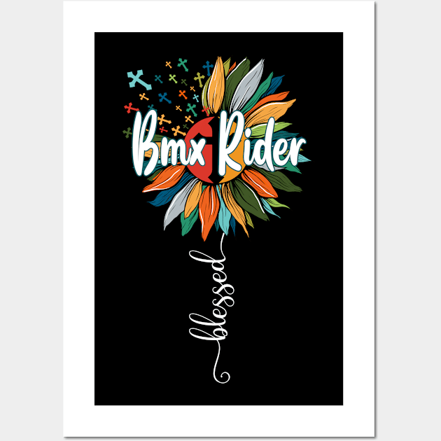 Blessed Bmx Rider Wall Art by Brande